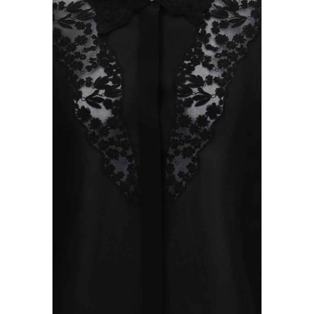 Fendi Black Silk Blouse