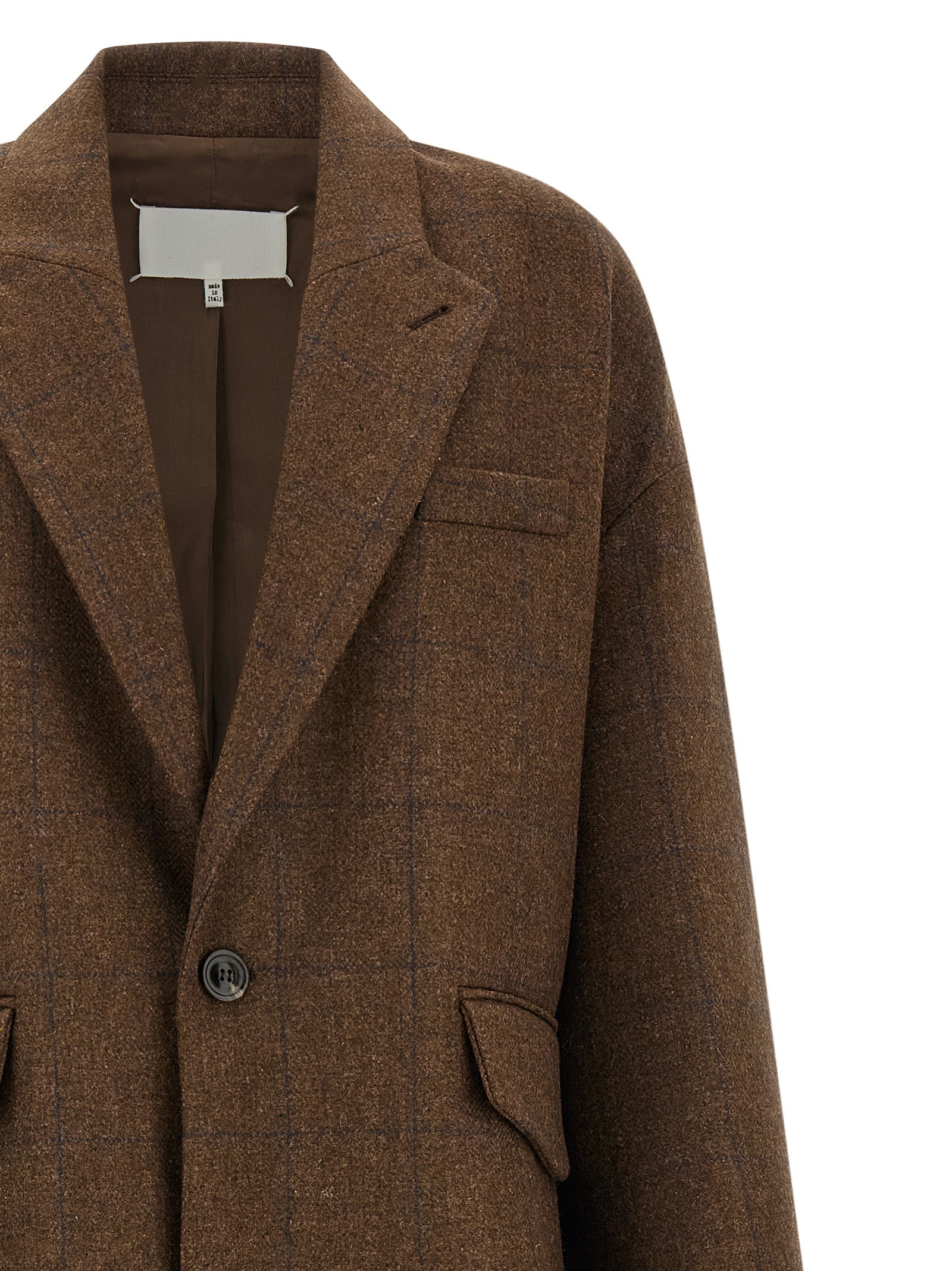 Maison Margiela Brown Wool Coat