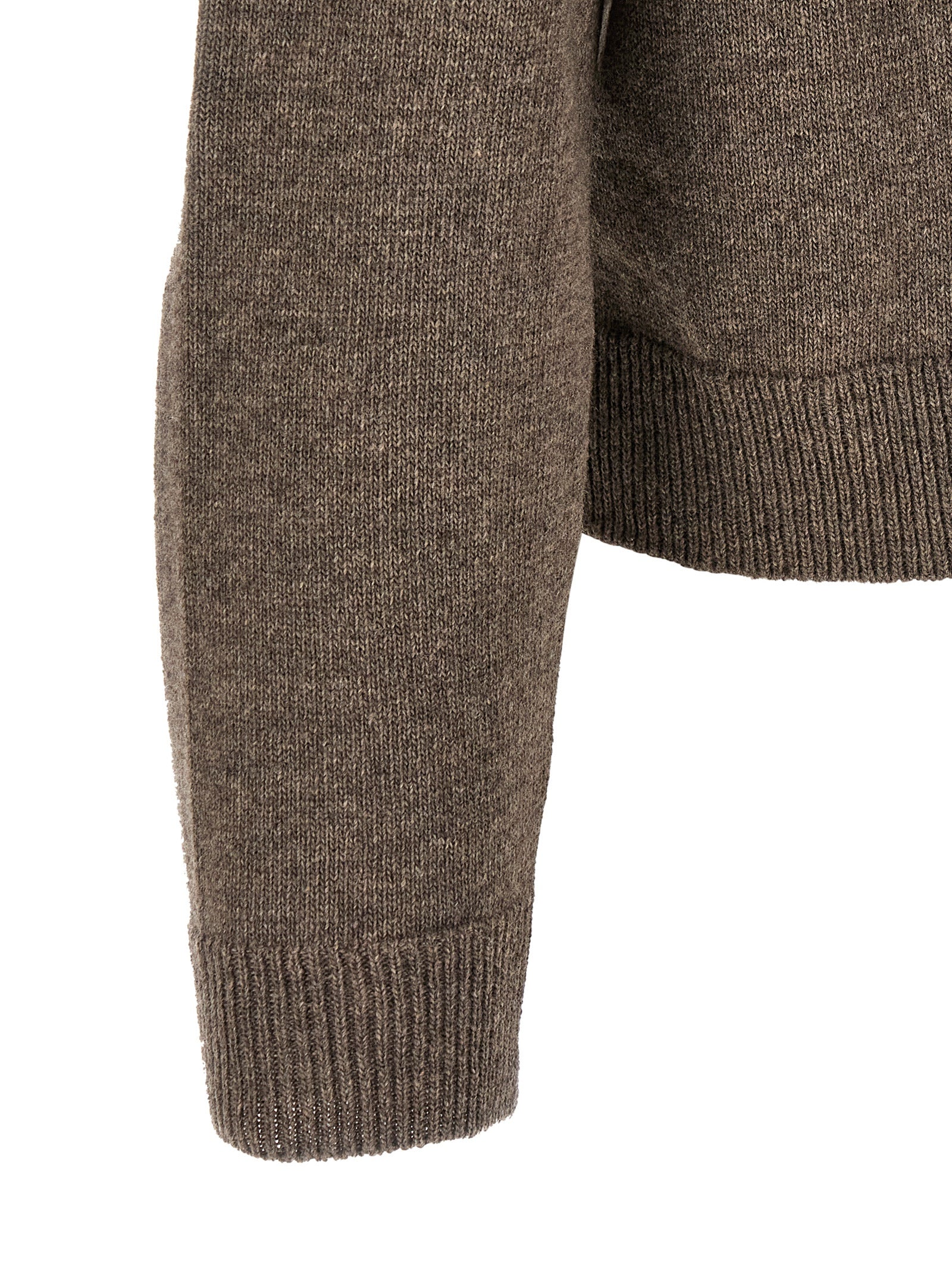 Maison Margiela Brown Virgin Wool Cardigan