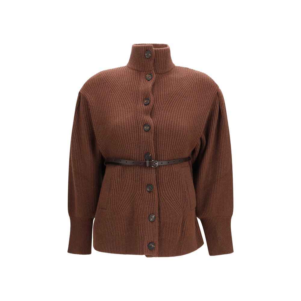 Brunello Cucinelli Brown Wool Oves Aries Cardigan
