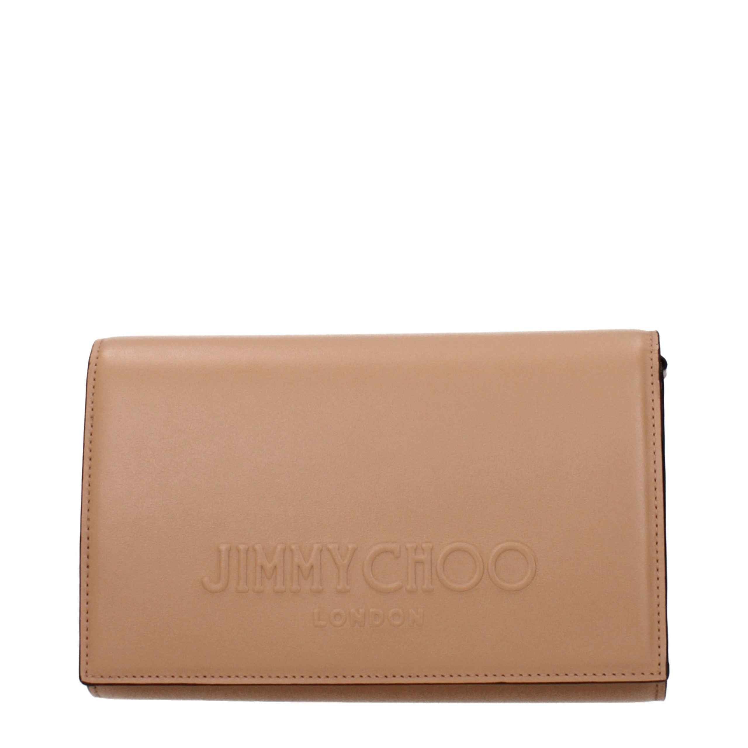 Jimmy Choo Brown Leather Clutch Bag