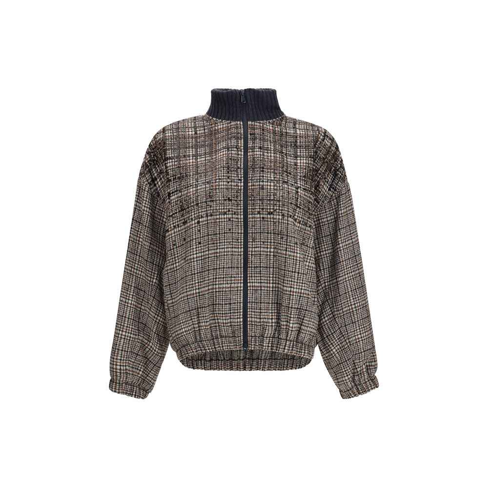 Brunello Cucinelli Beige Polyamide Full-Length Jacket
