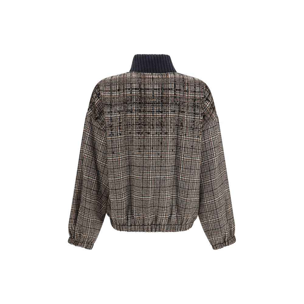 Brunello Cucinelli Beige Polyamide Full-Length Jacket