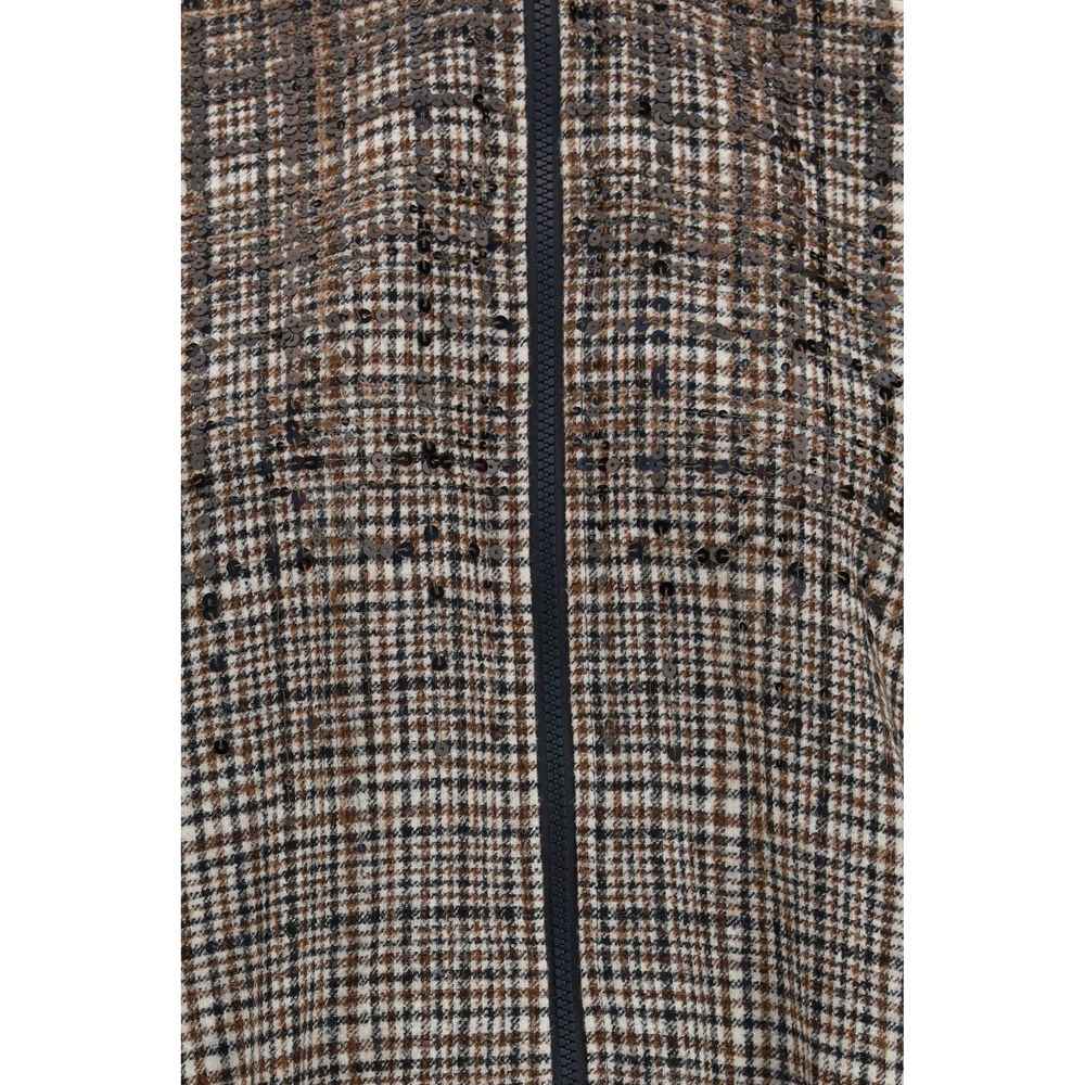 Brunello Cucinelli Beige Polyamide Full-Length Jacket