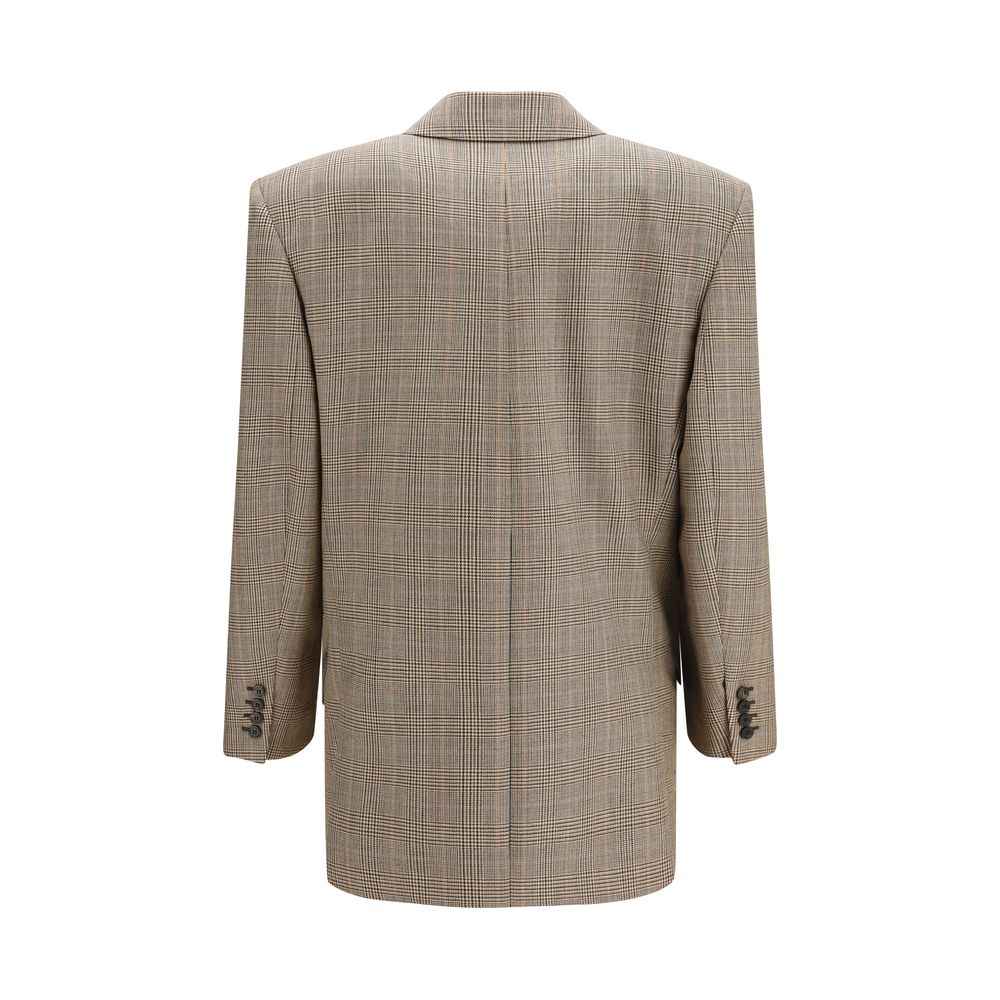 Saint Laurent Beige Wool Oves Aries Blazer