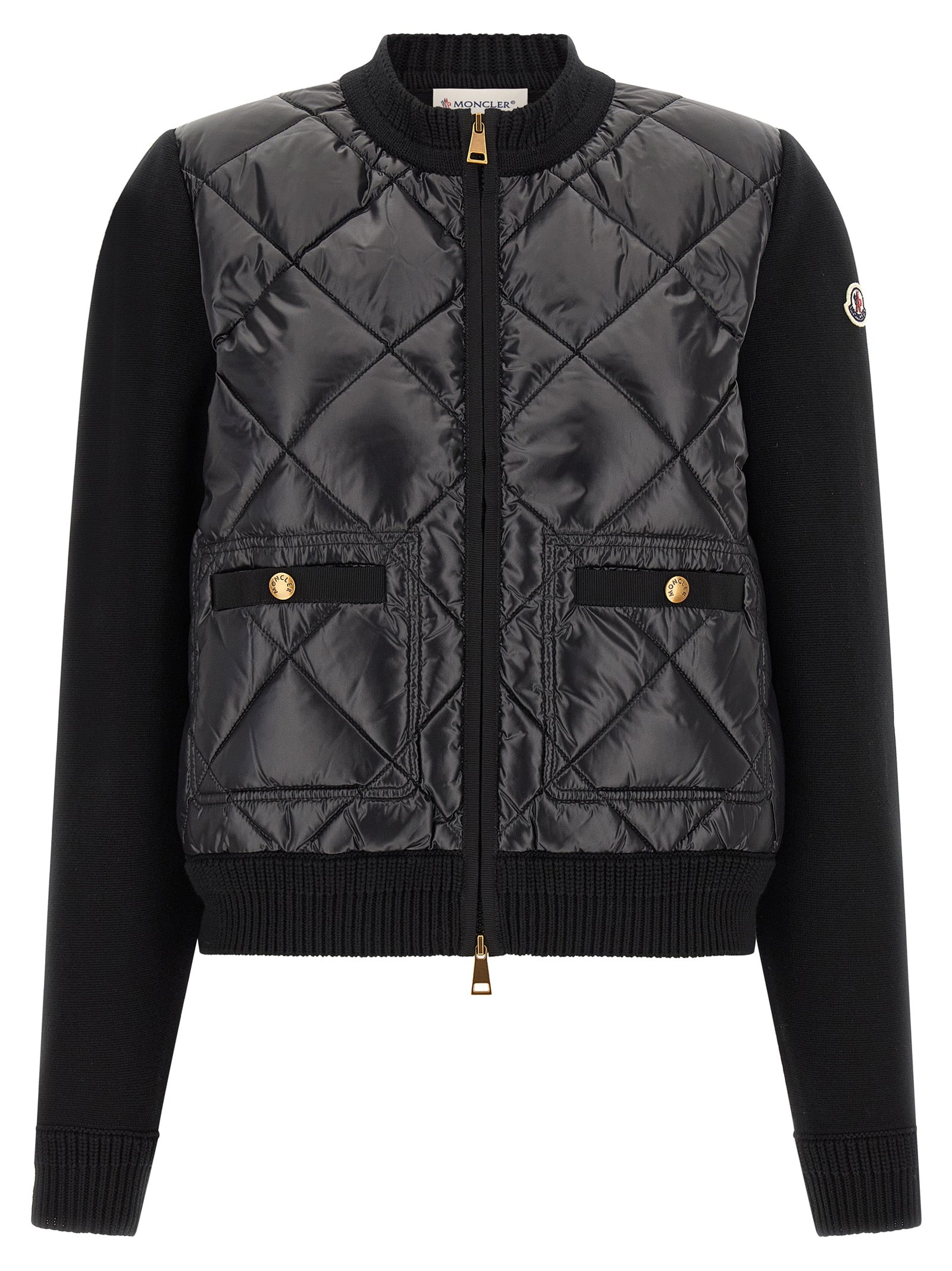 Moncler Black Polyamide Cardigan
