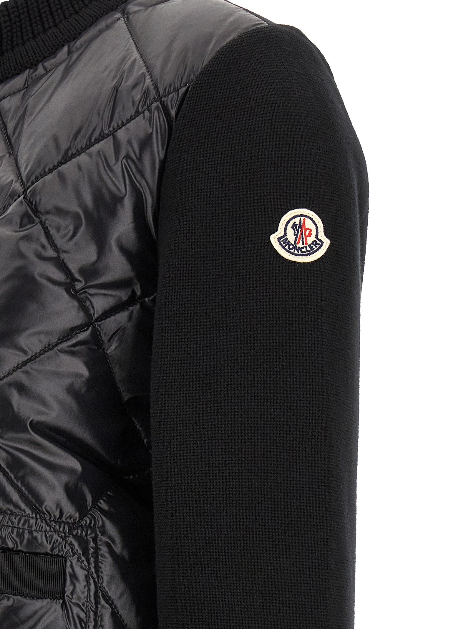 Moncler Black Polyamide Cardigan