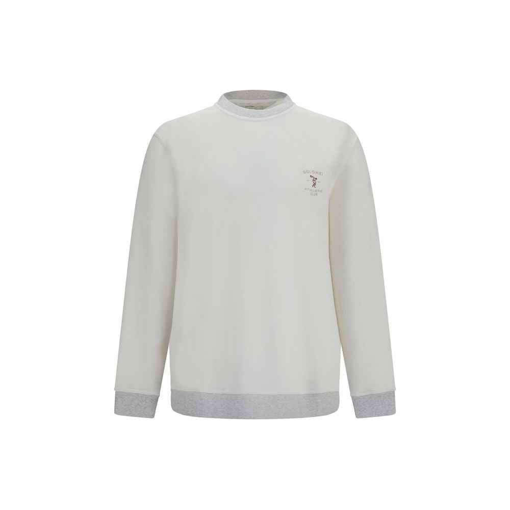 Brunello Cucinelli White Cotton Sweatshirt