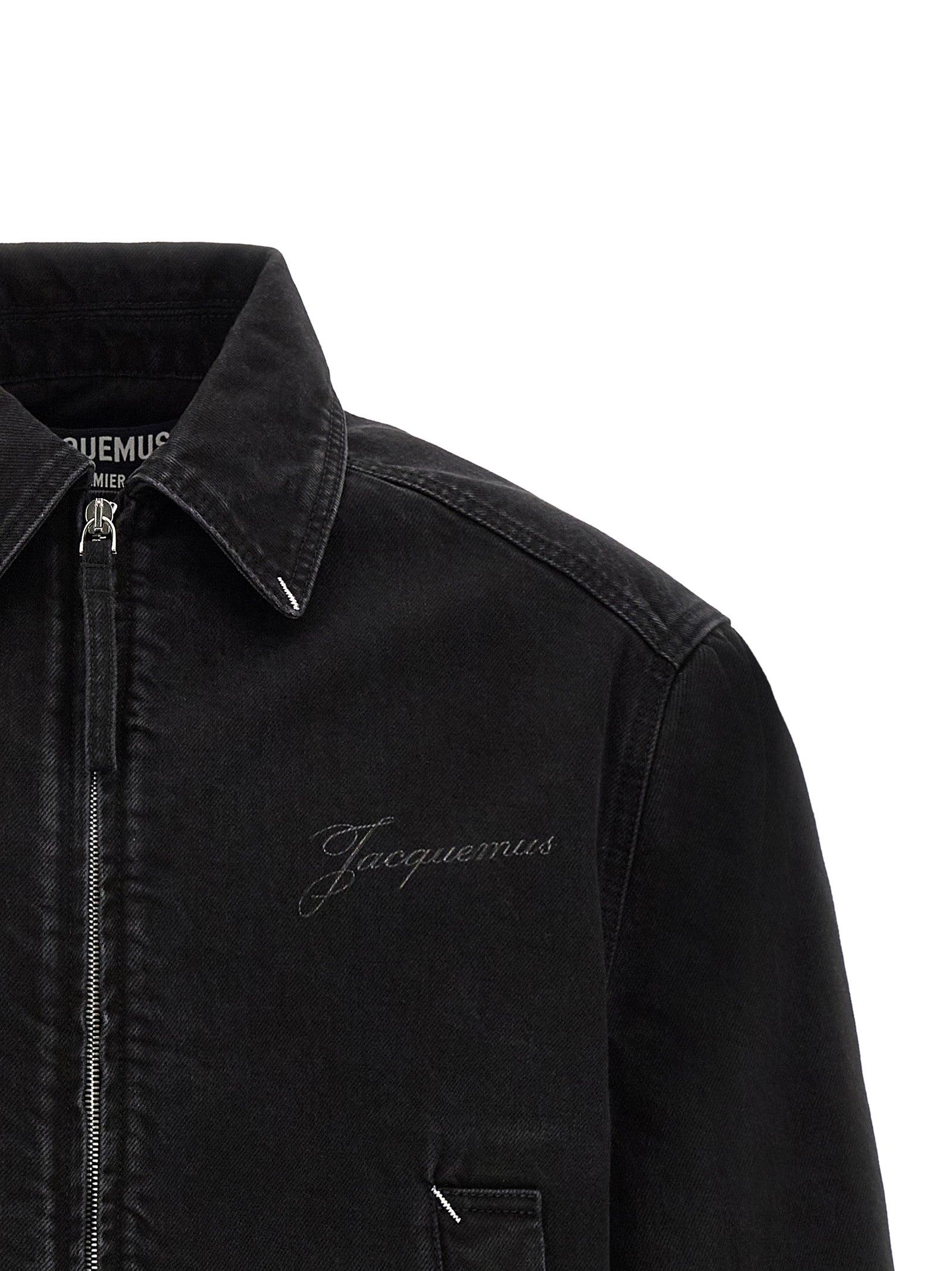 Jacquemus Black Cotton Denim Jacket