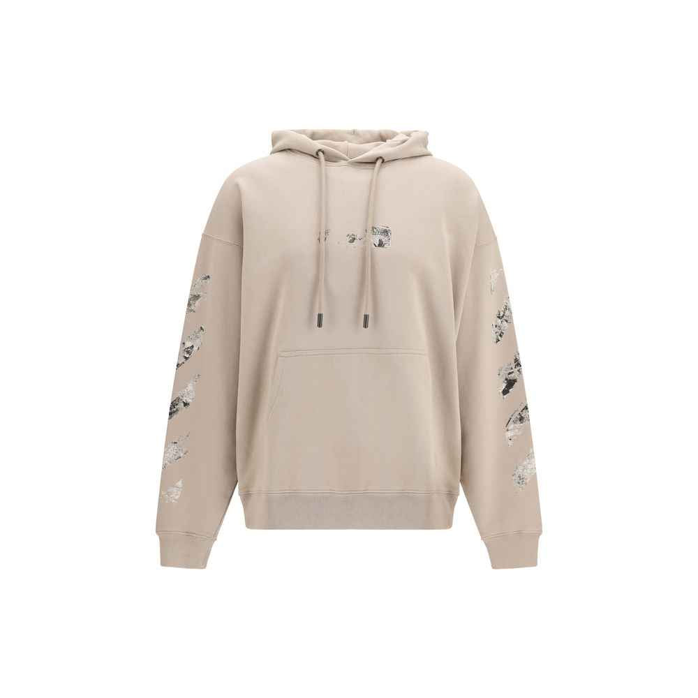 Off-White Beige Cotton Sweatshirt