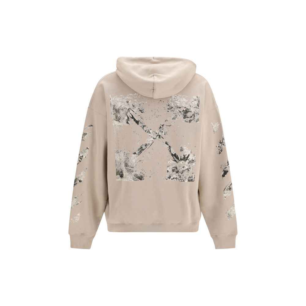 Off-White Beige Cotton Sweatshirt