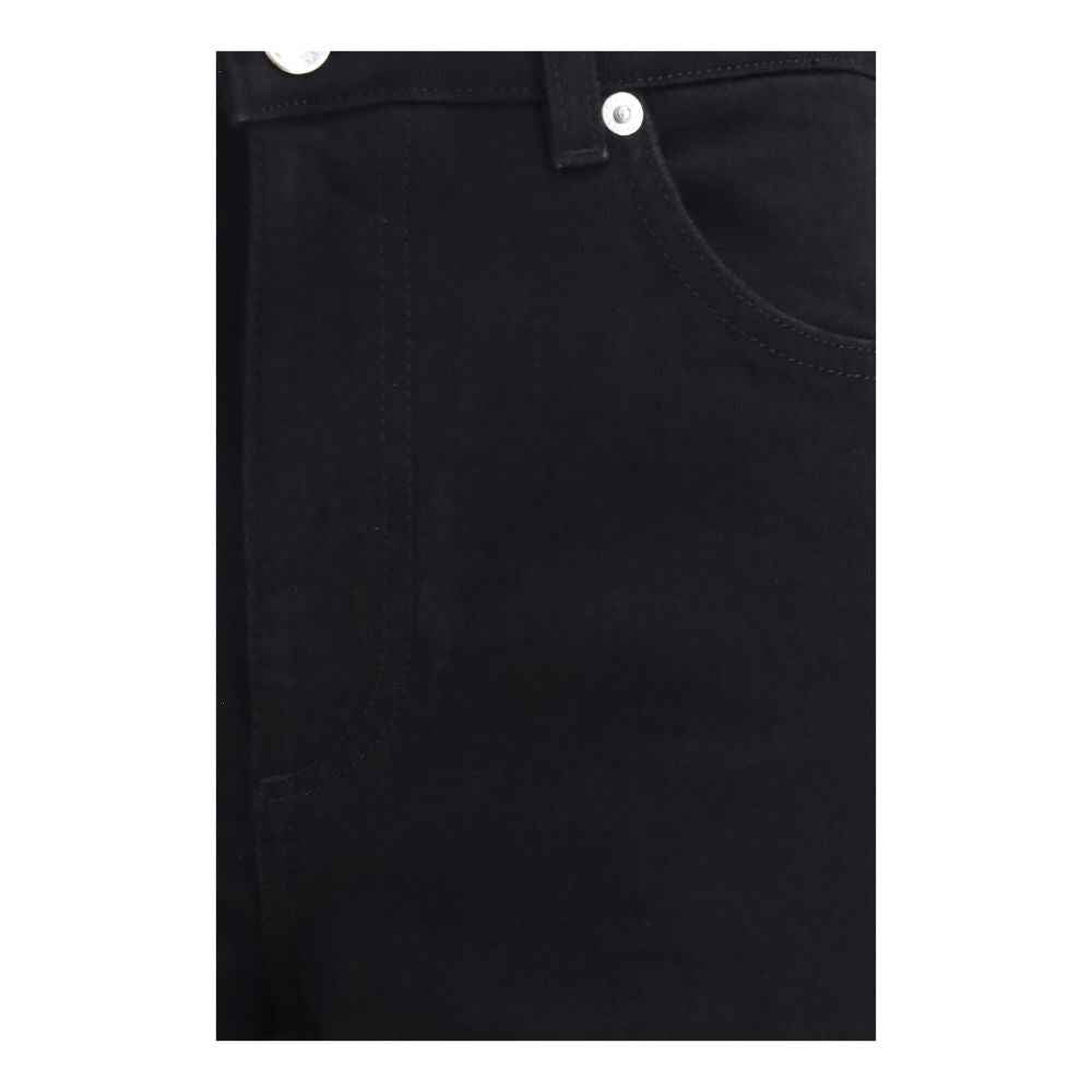 Dolce & Gabbana Black Cotton Straight-Leg Jeans