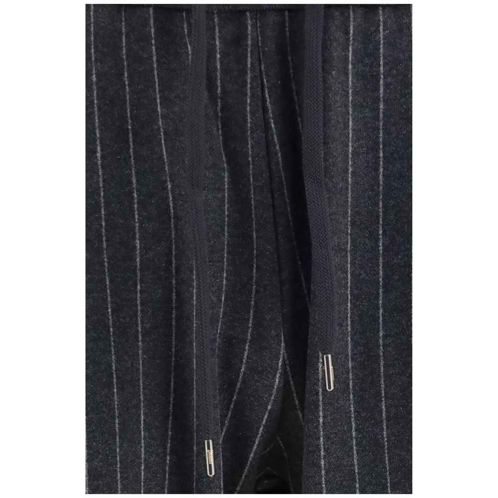 Herno Gray Cotton Casual Pants