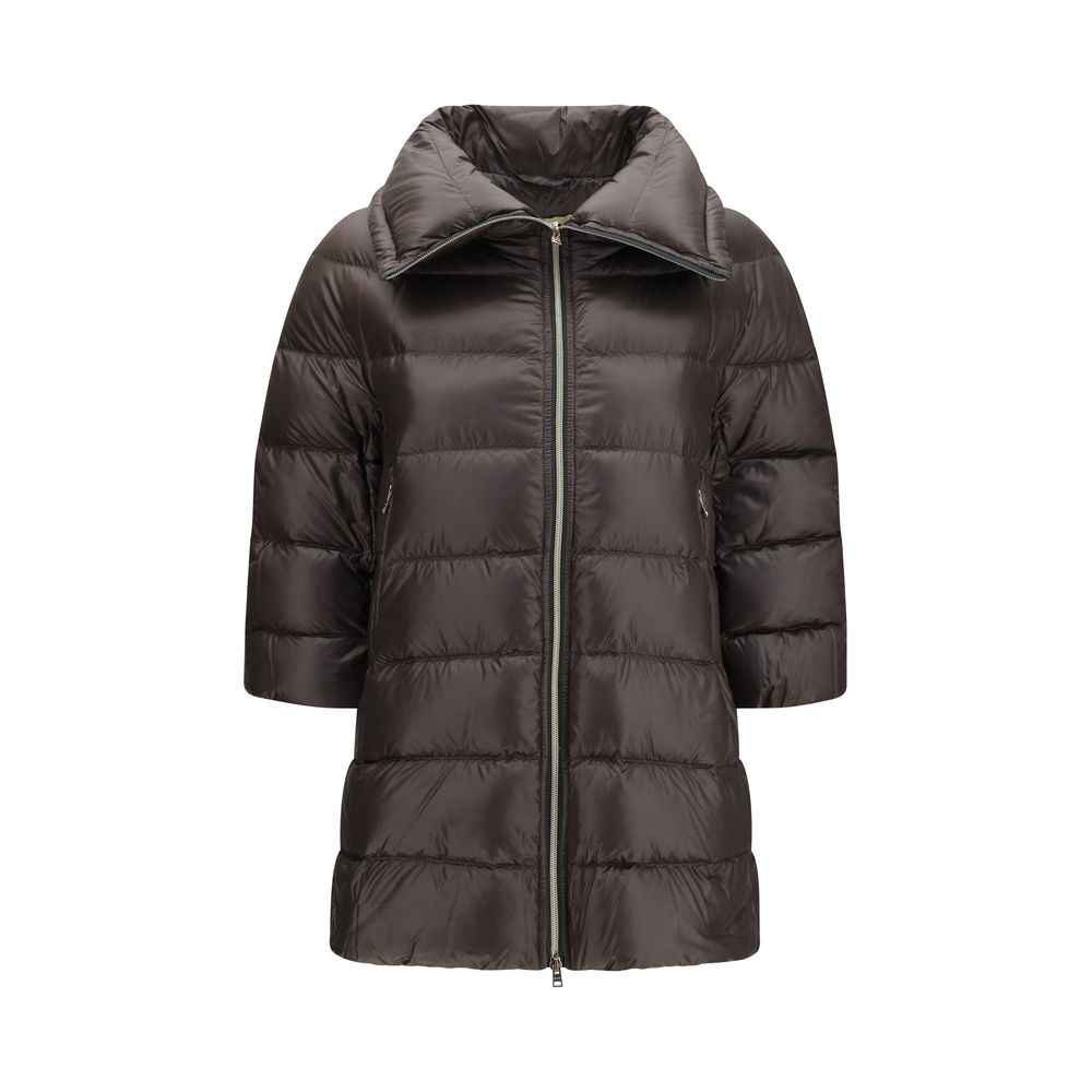 Herno Gray Polyester Full-Length Jacket