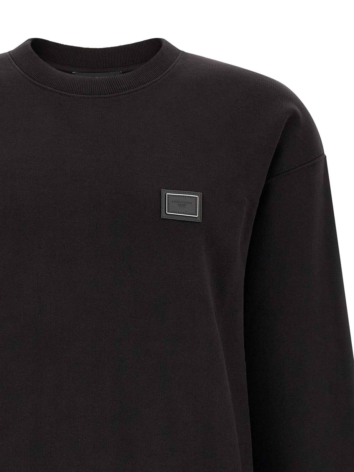 Dolce & Gabbana Black Cotton Sweatshirt