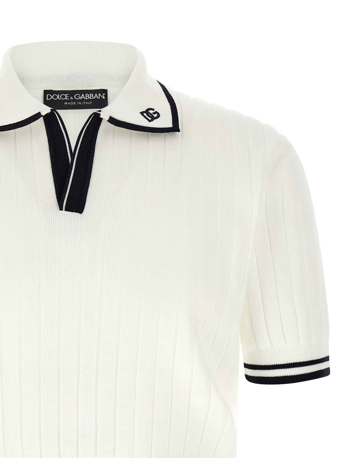 Dolce & Gabbana Bicolor Cotton Polo Shirt