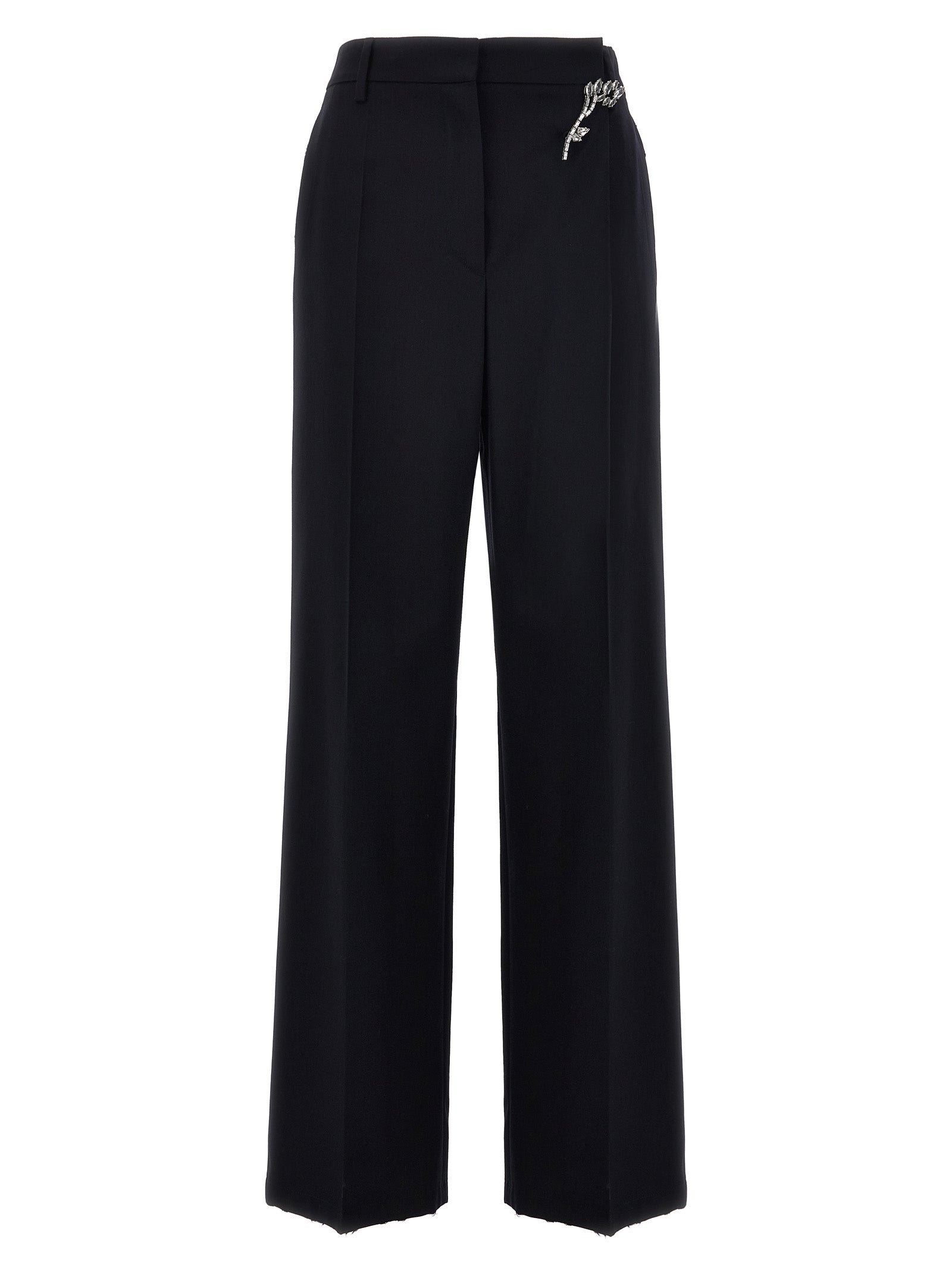 Prada Blue Wool Casual Pants