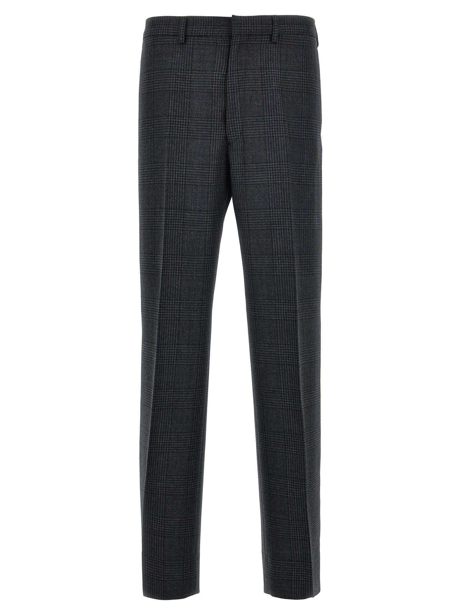 Prada Gray Virgin Wool Dress Pants