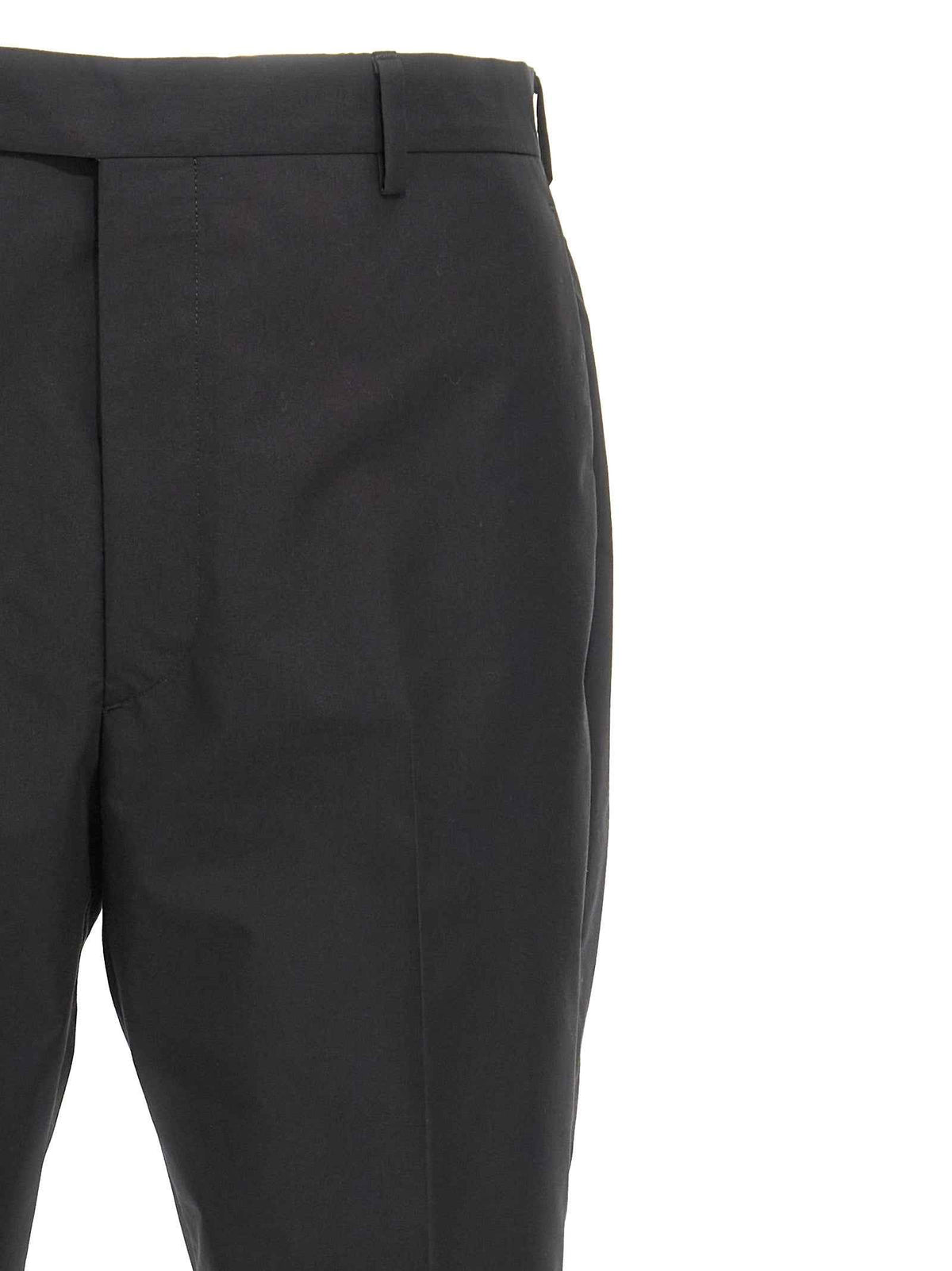 Prada Black Cotton Dress Pants