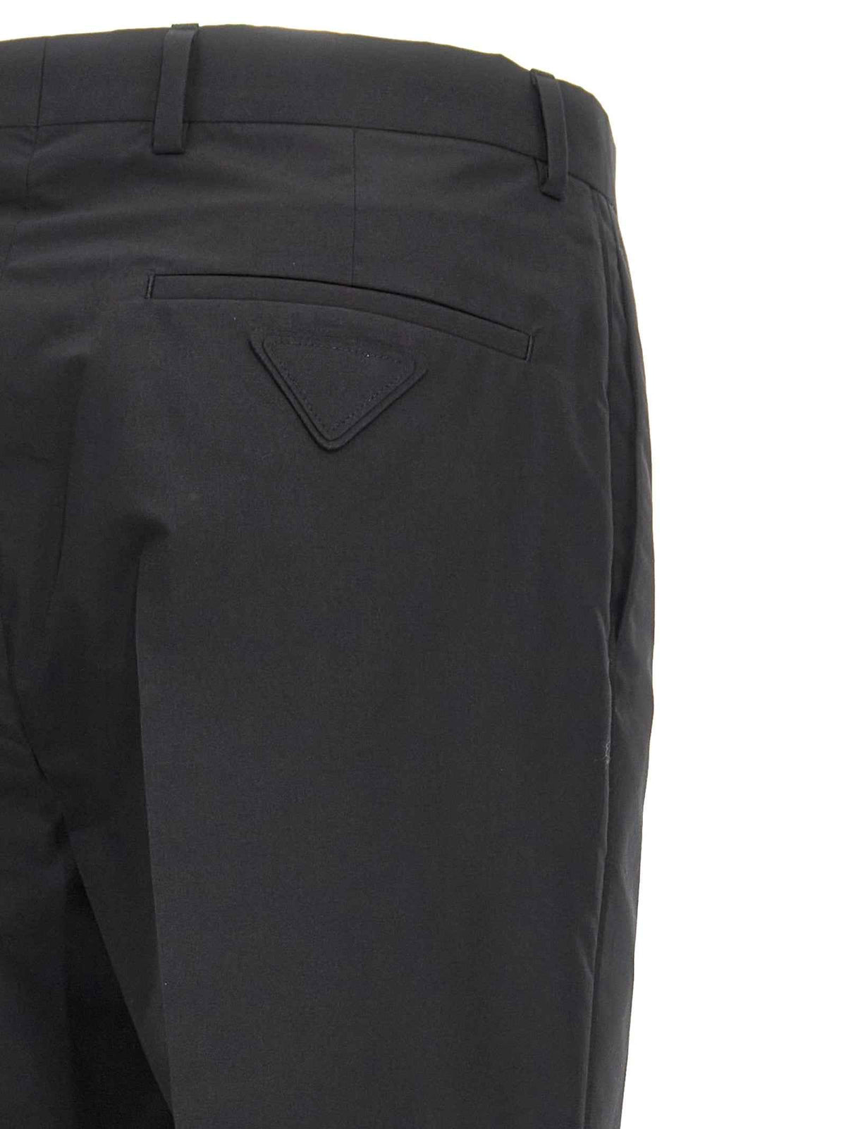 Prada Black Cotton Dress Pants