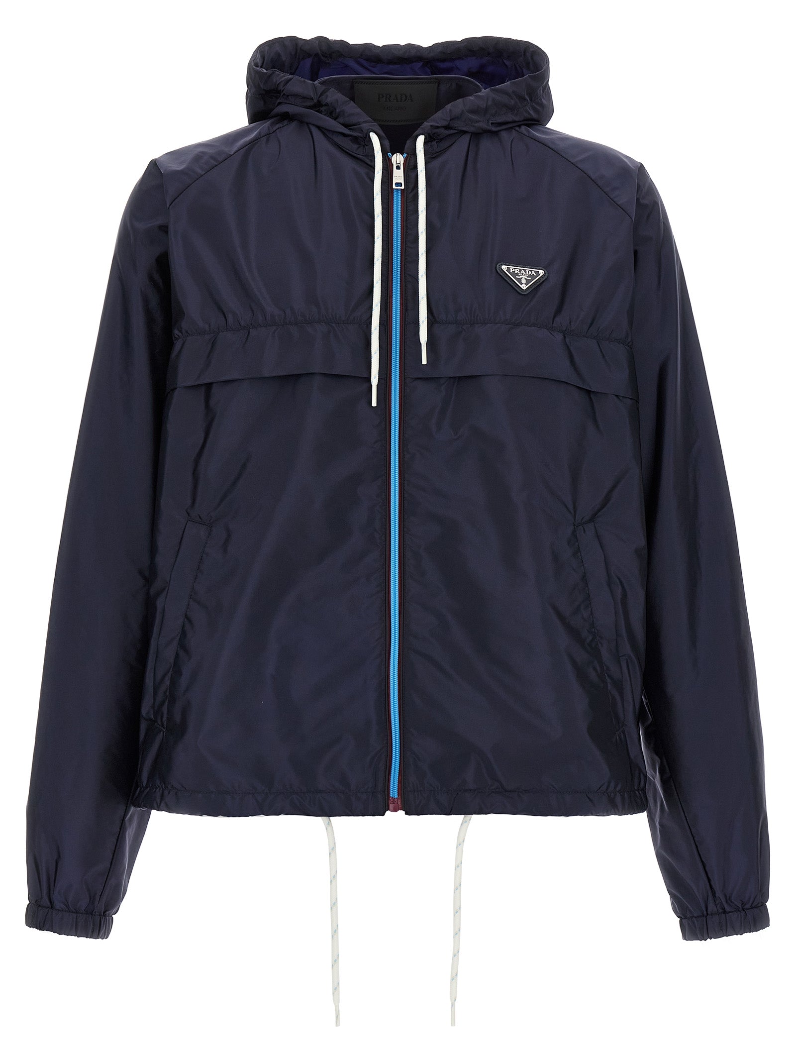 Prada Blue Recycled Polyamide Jacket