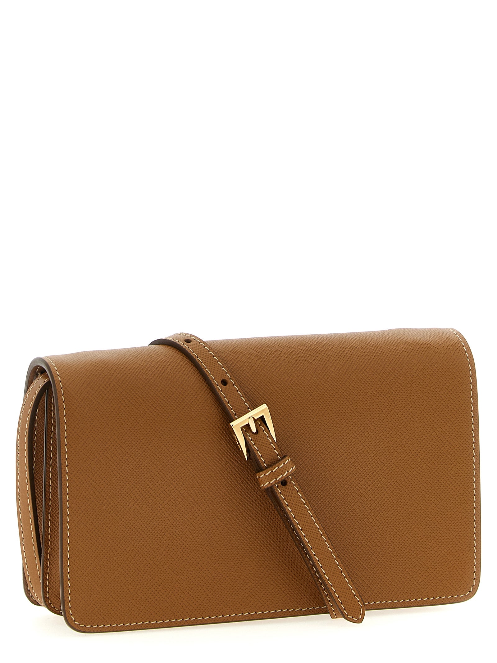 Prada Beige Calfskin Crossbody Bag
