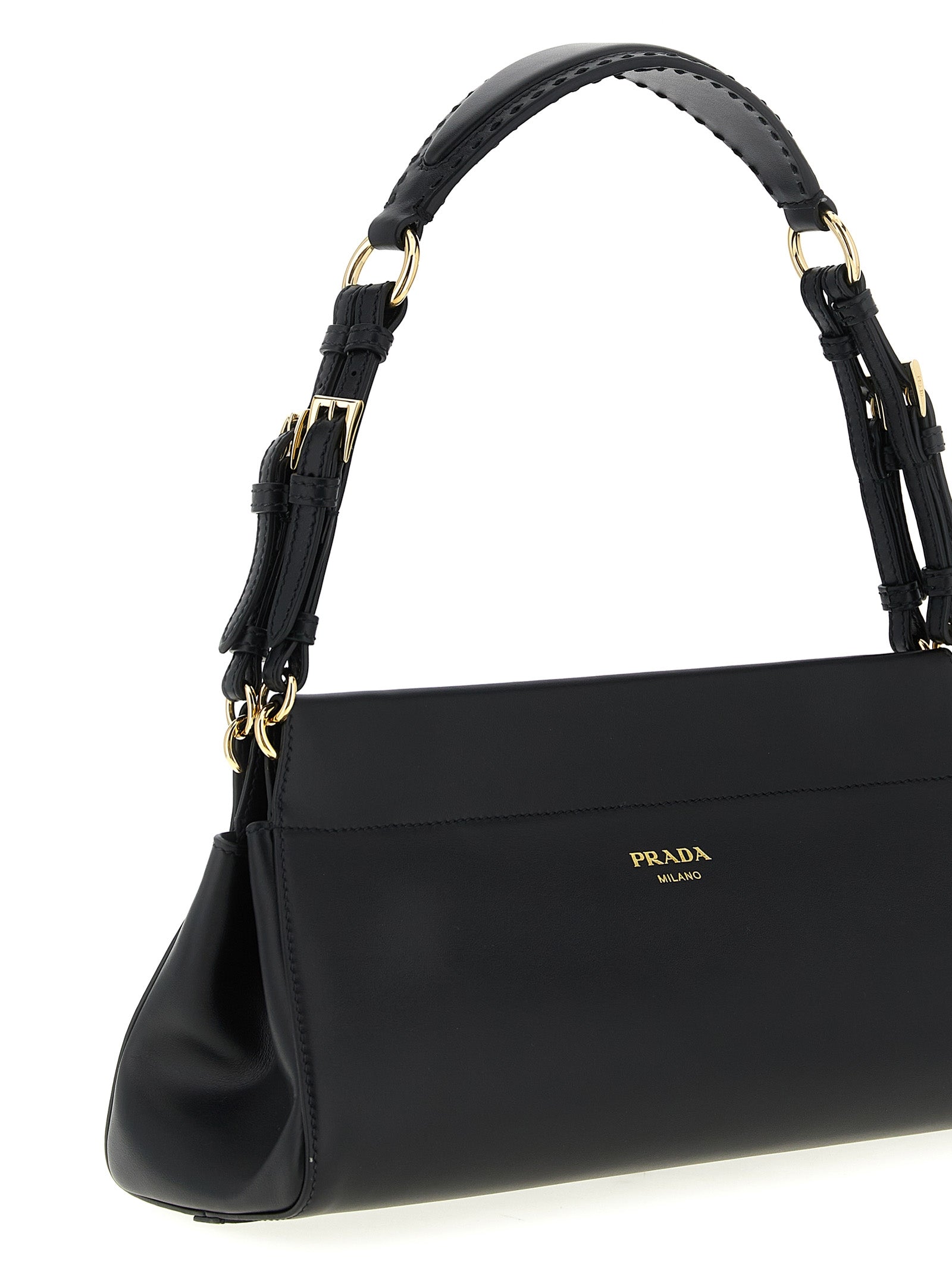 Prada Black Calfskin Shoulder Bag