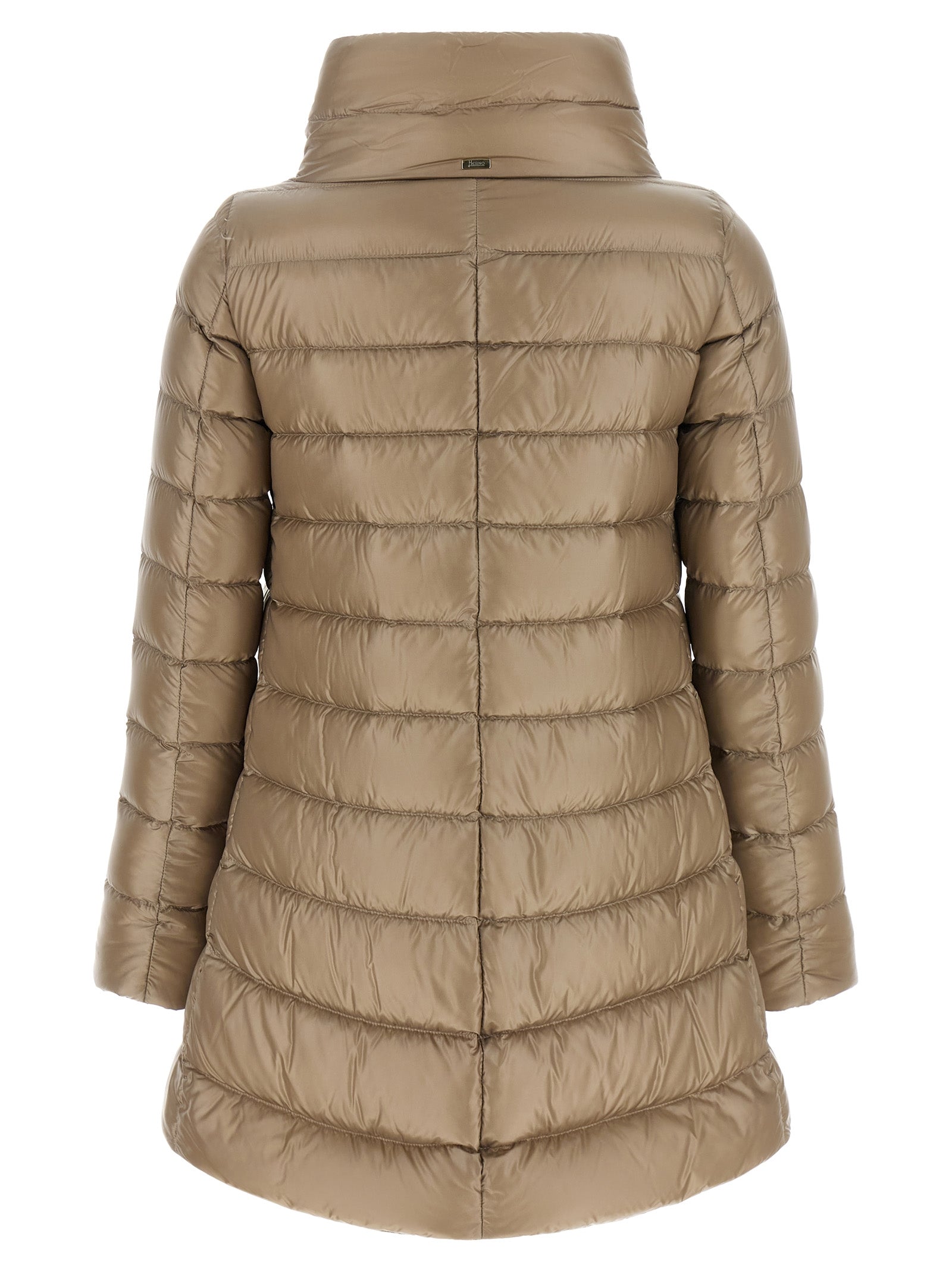 Herno Beige Polyamide Full-Length Jacket