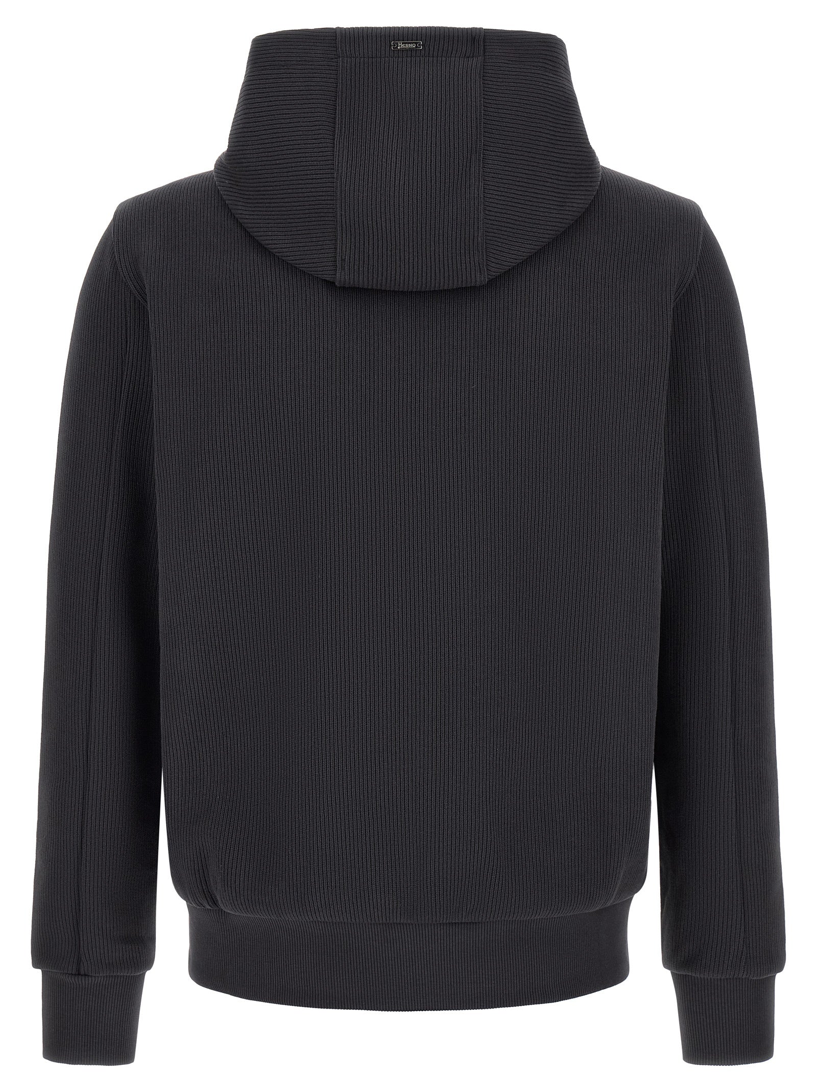 Herno Blue Cotton Shell Jacket