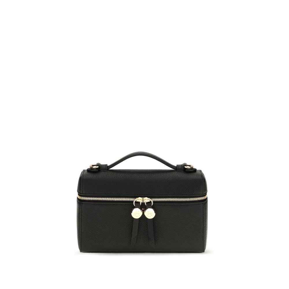 Tory Burch Black Calf Leather Bos Taurus Handbag