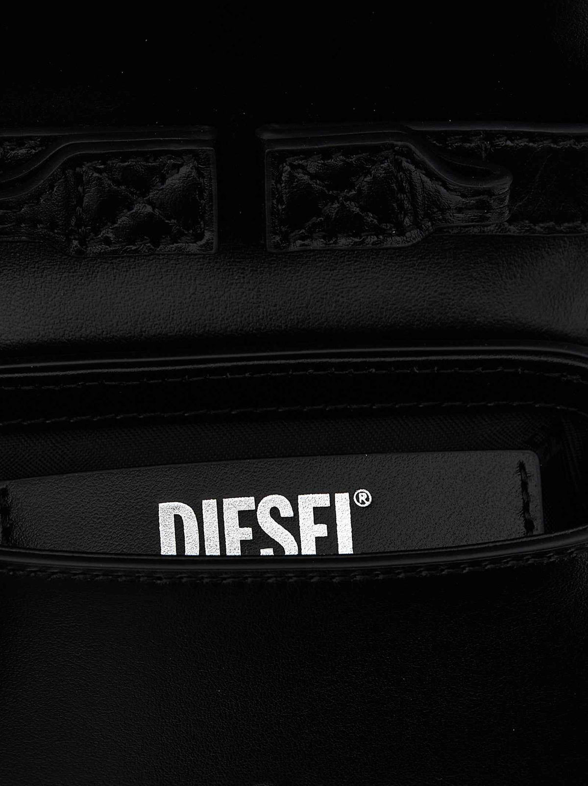 Diesel Black Cowhide Handbag