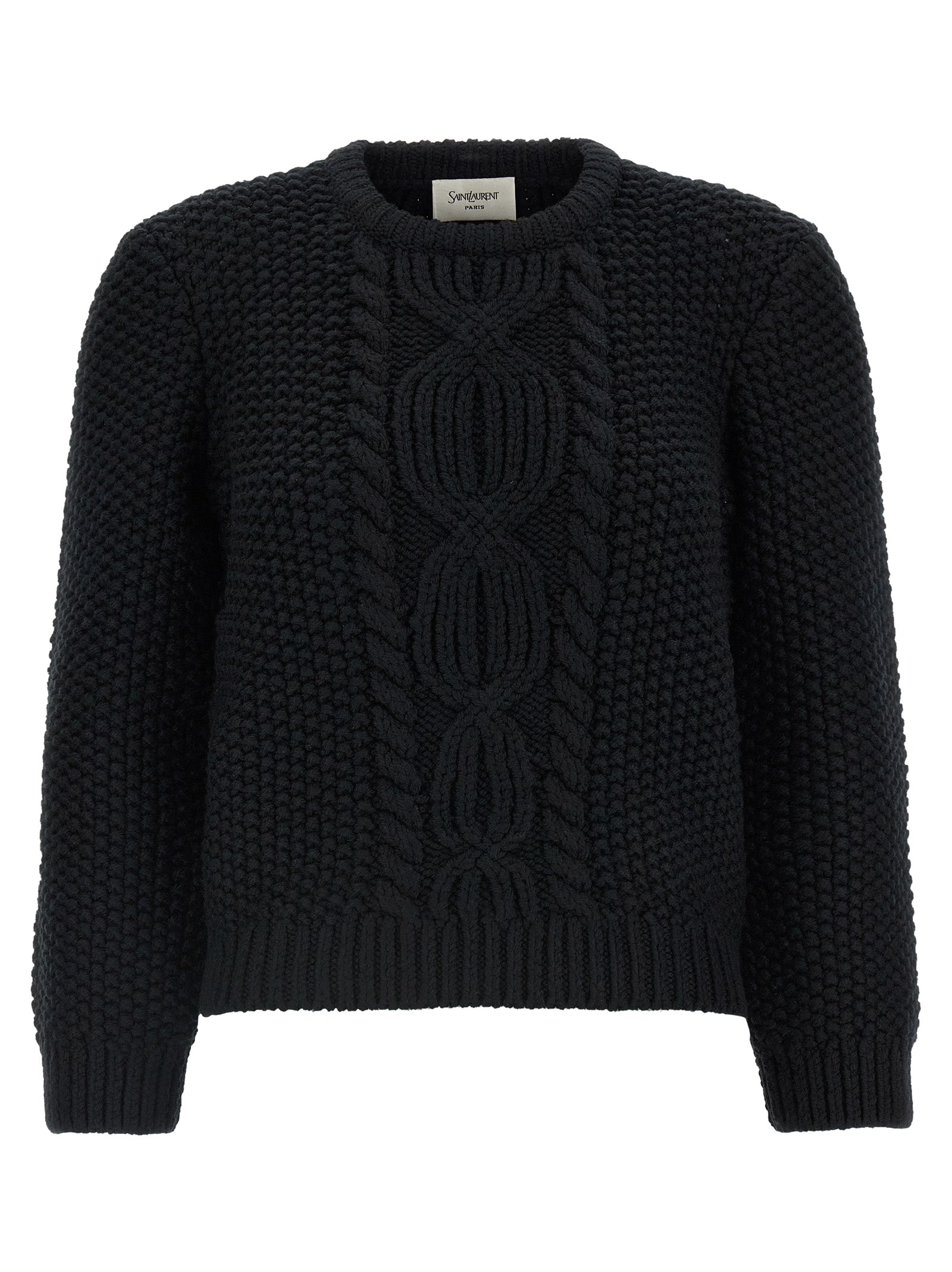 Saint Laurent Black Wool Cardigan