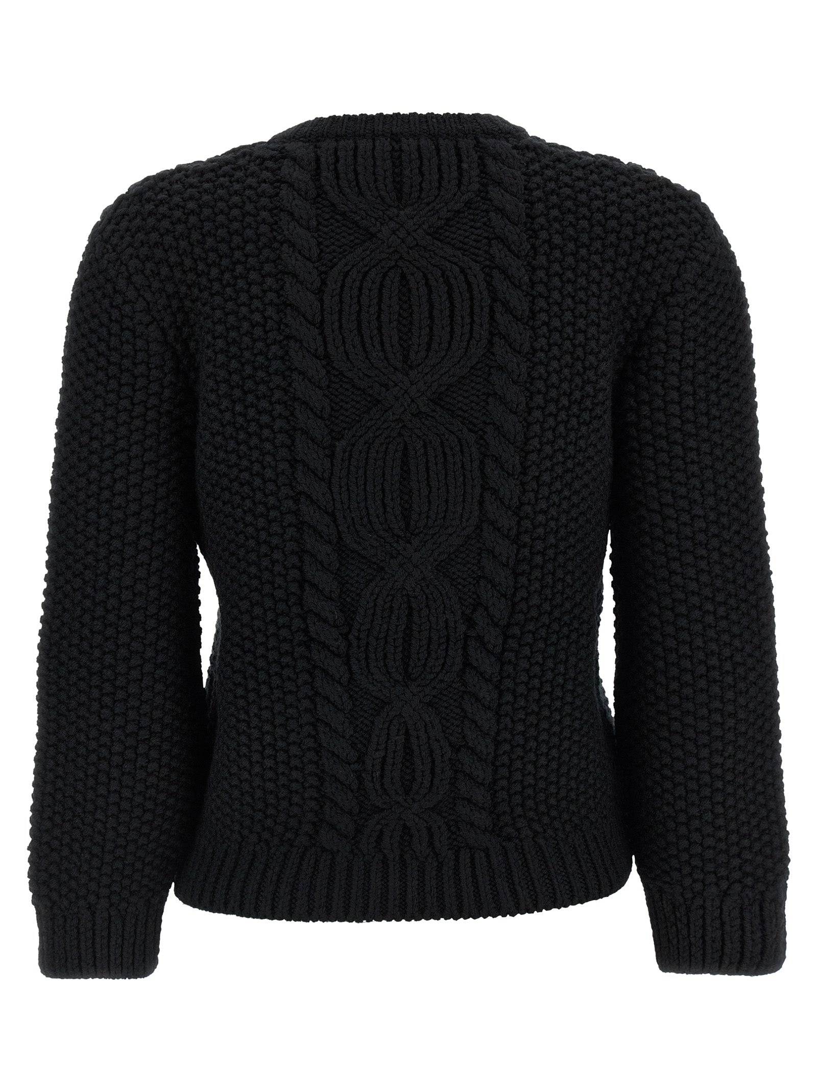 Saint Laurent Black Wool Cardigan