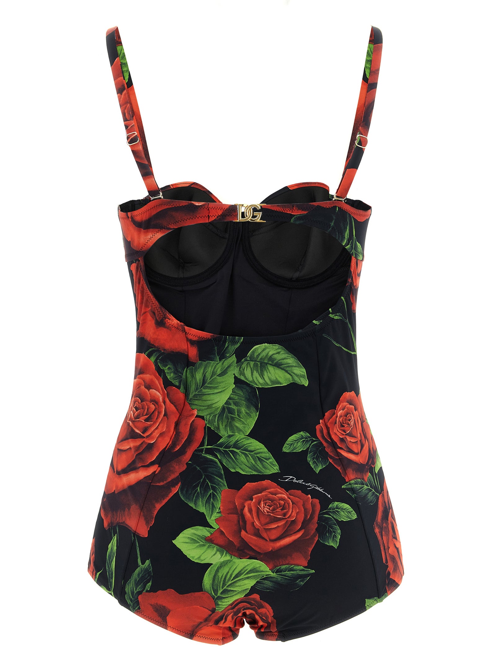 Dolce & Gabbana Multicolor Polyamide One-Piece Swimsuit