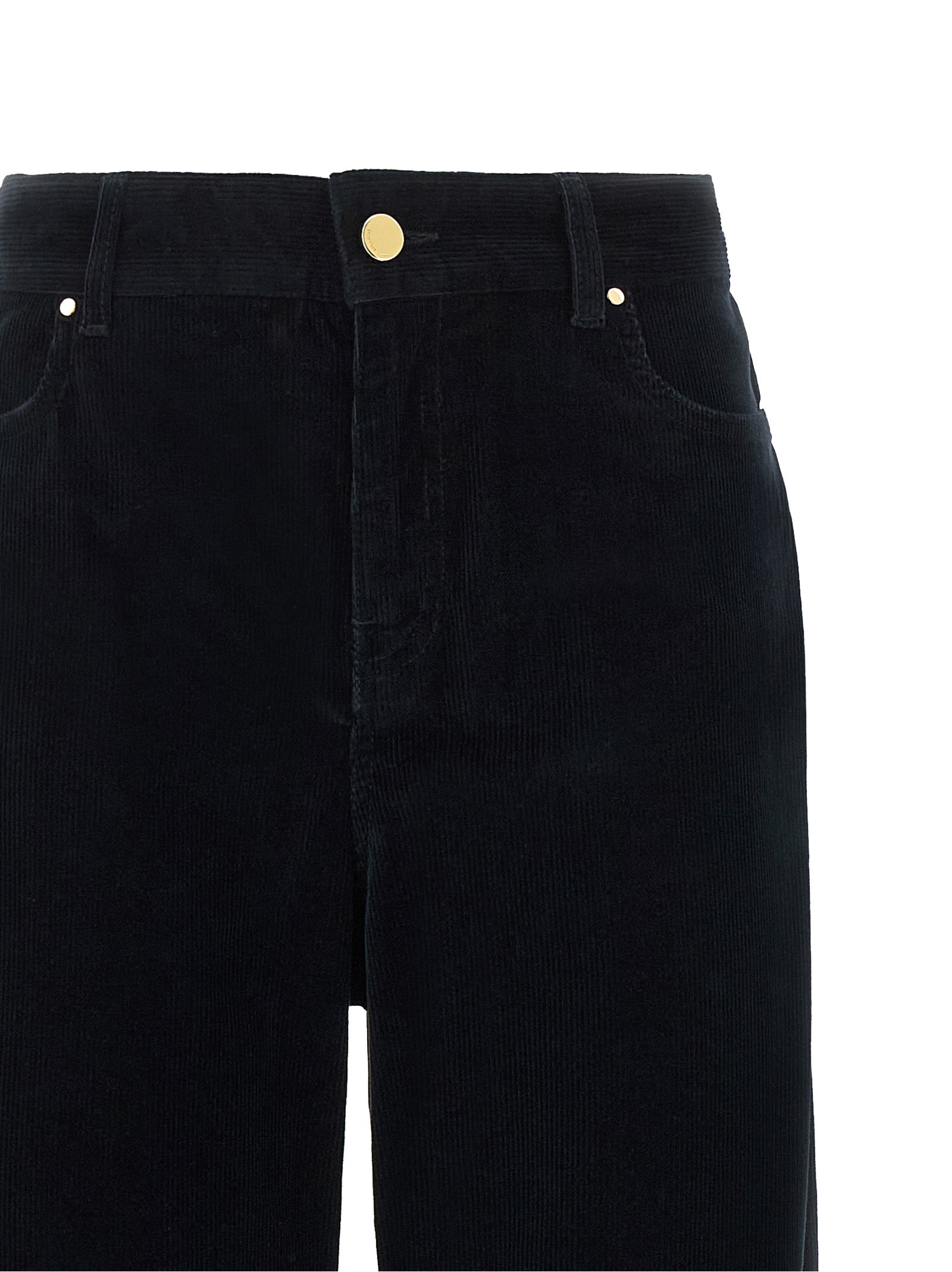 Max Mara Blue Cotton Casual Pants