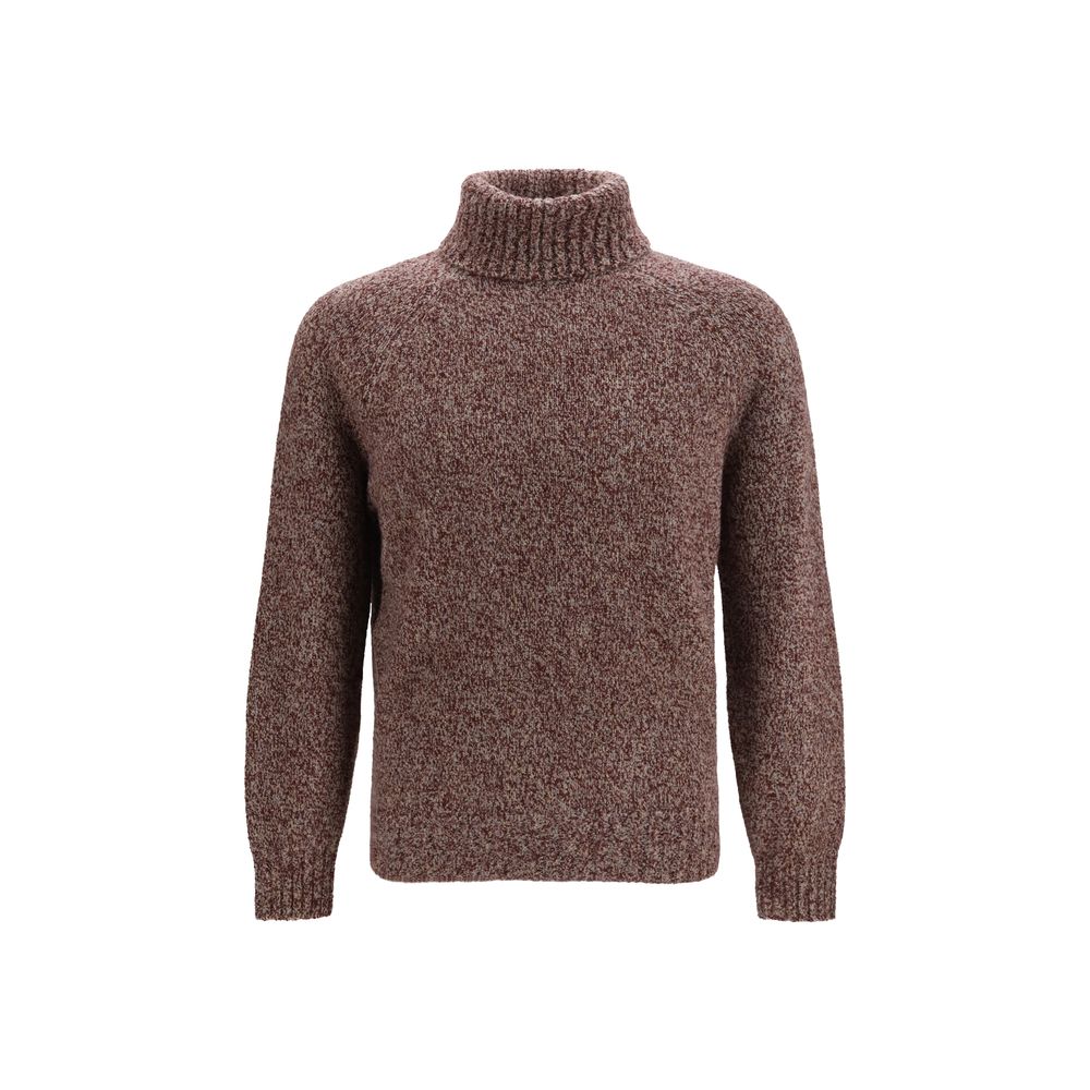 Brunello Cucinelli Bordeaux Wool Oves Aries Turtleneck