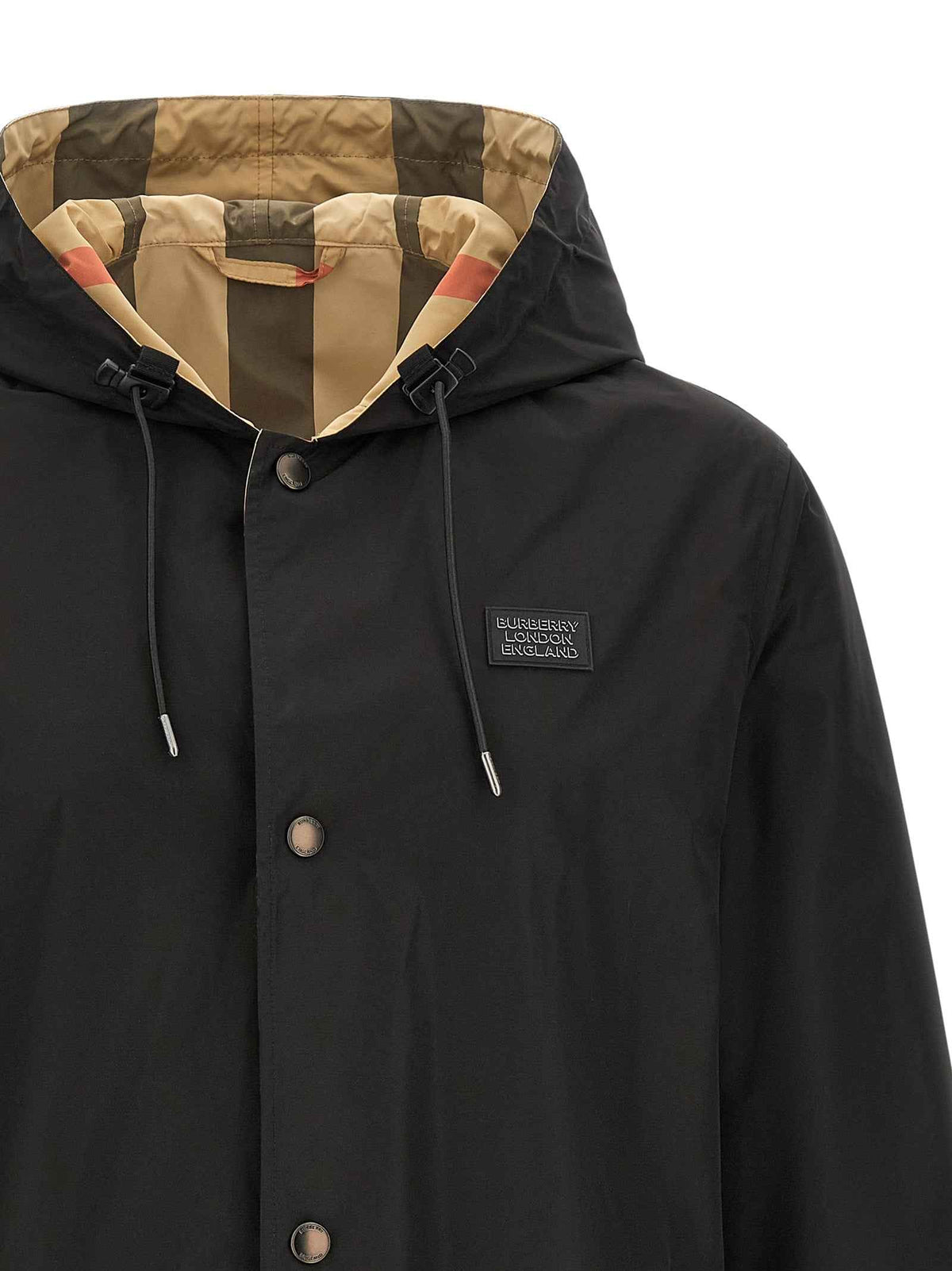 Burberry Black Polyester Coat