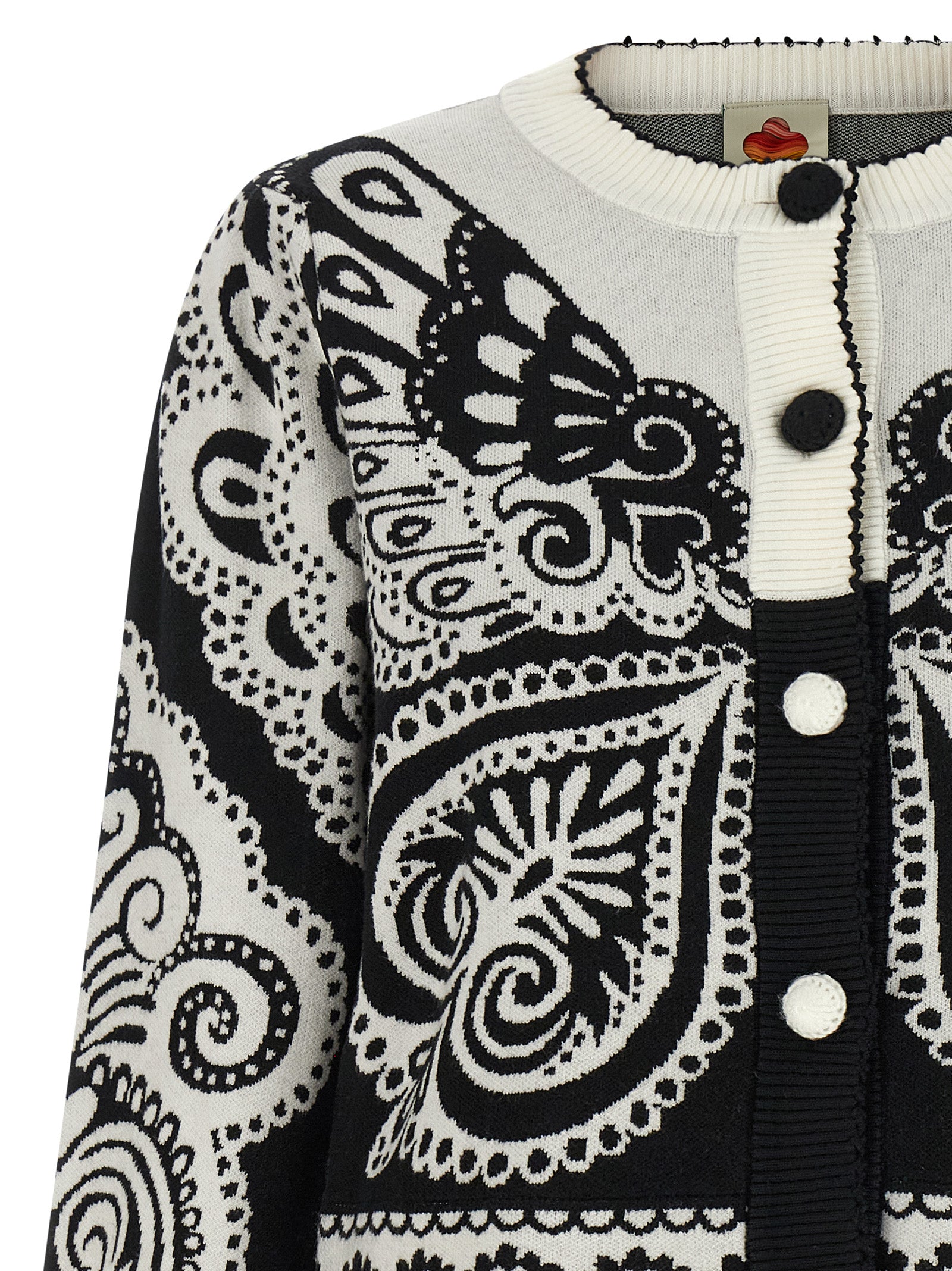 FARM RIO Bicolor Polyester Cardigan