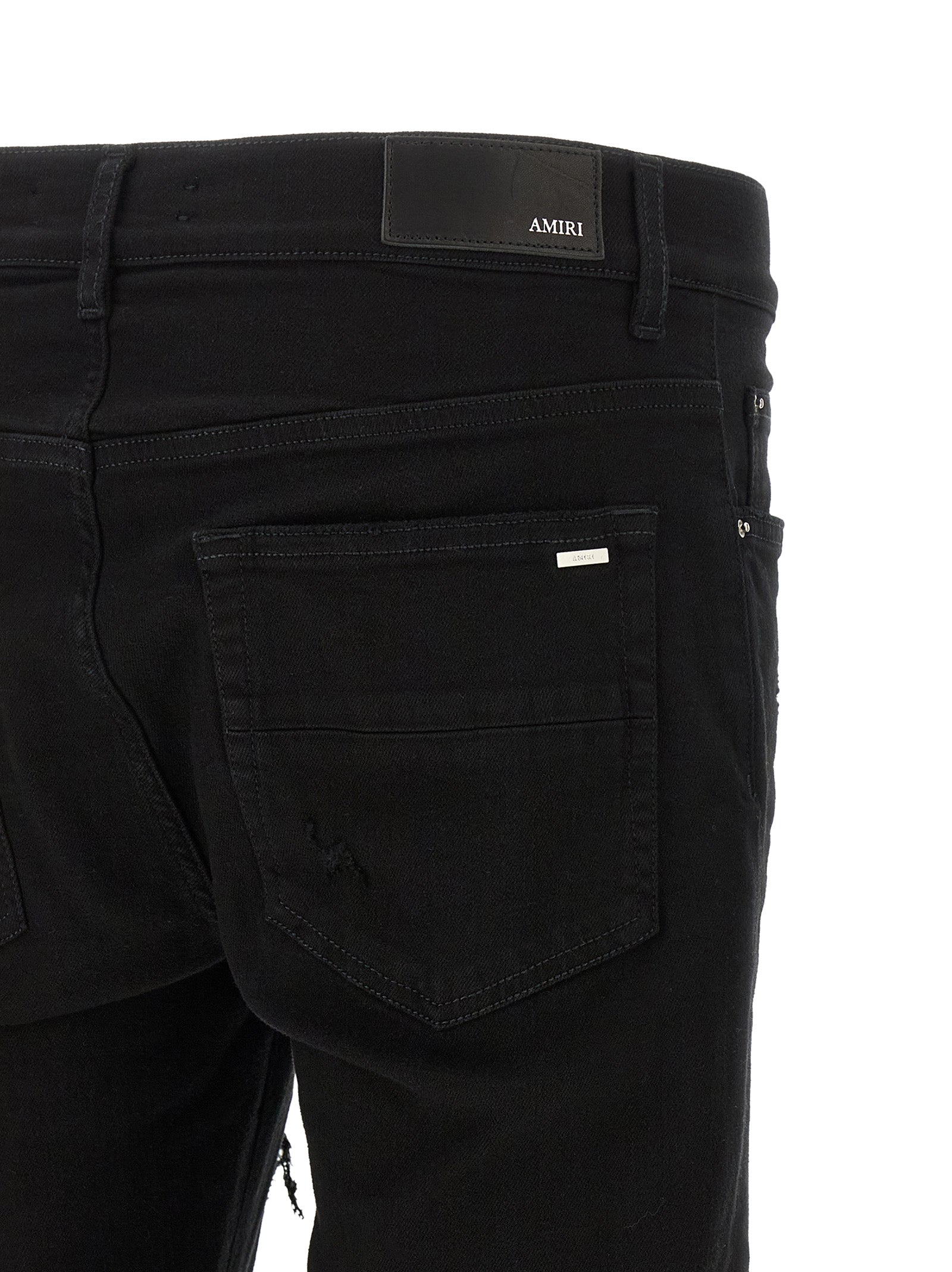 Amiri Black Cotton Slim Fit Jeans