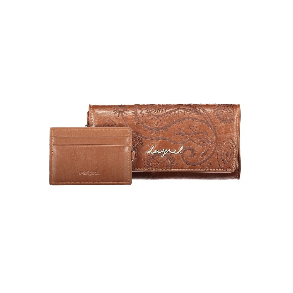 Desigual Brown Polyethylene Wallet