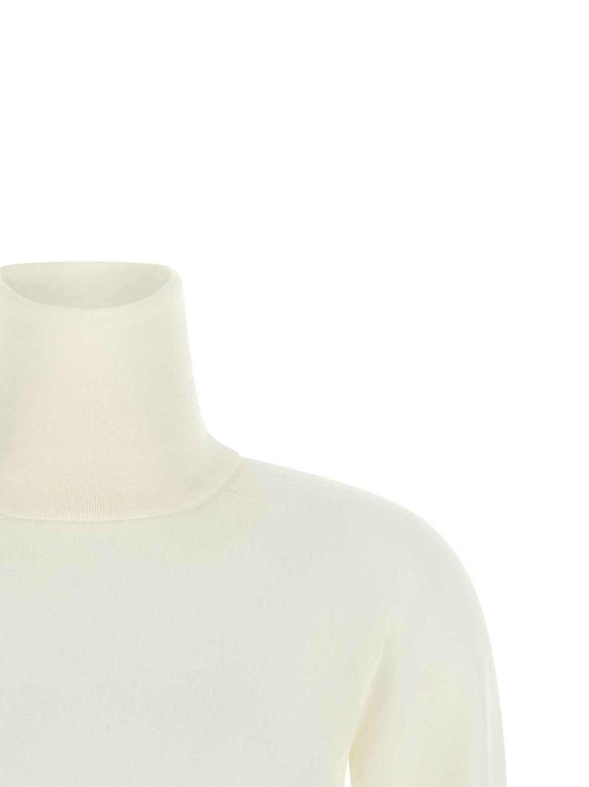 Max Mara White Virgin Wool Cardigan