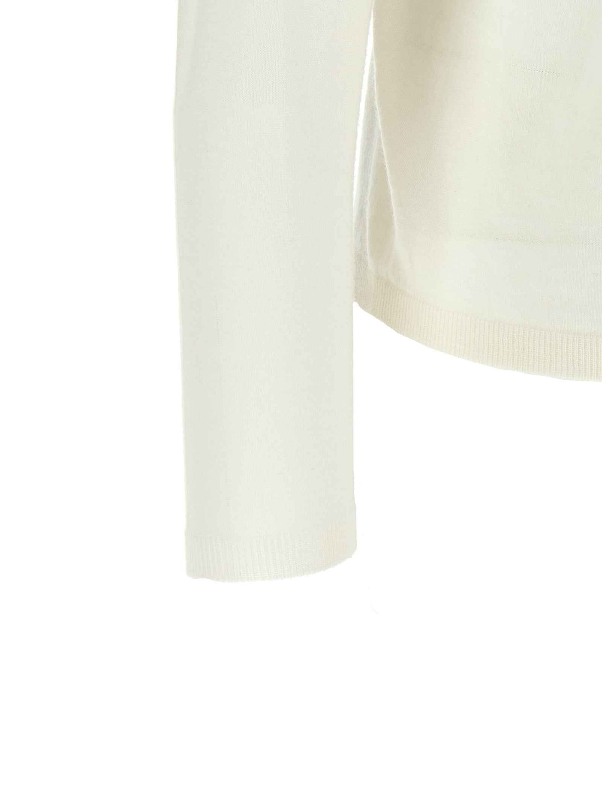 Max Mara White Virgin Wool Cardigan