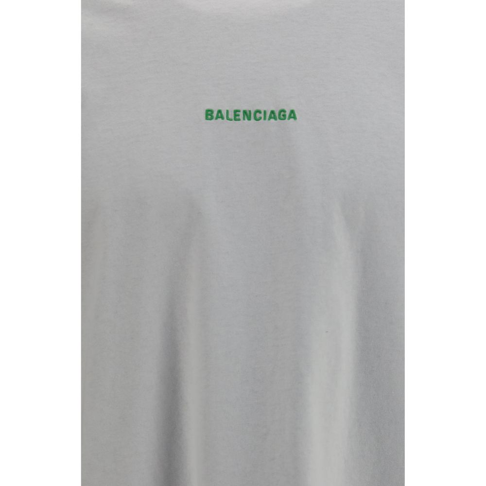 Balenciaga White Cotton Long Sleeve T-Shirt