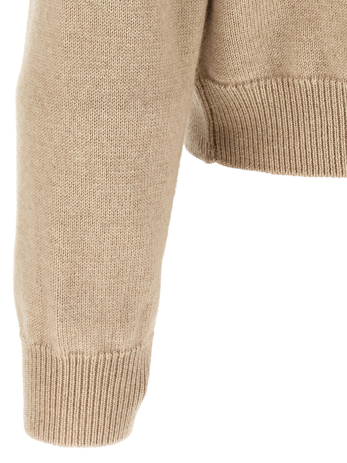 Jacquemus Beige Merino Wool Cardigan