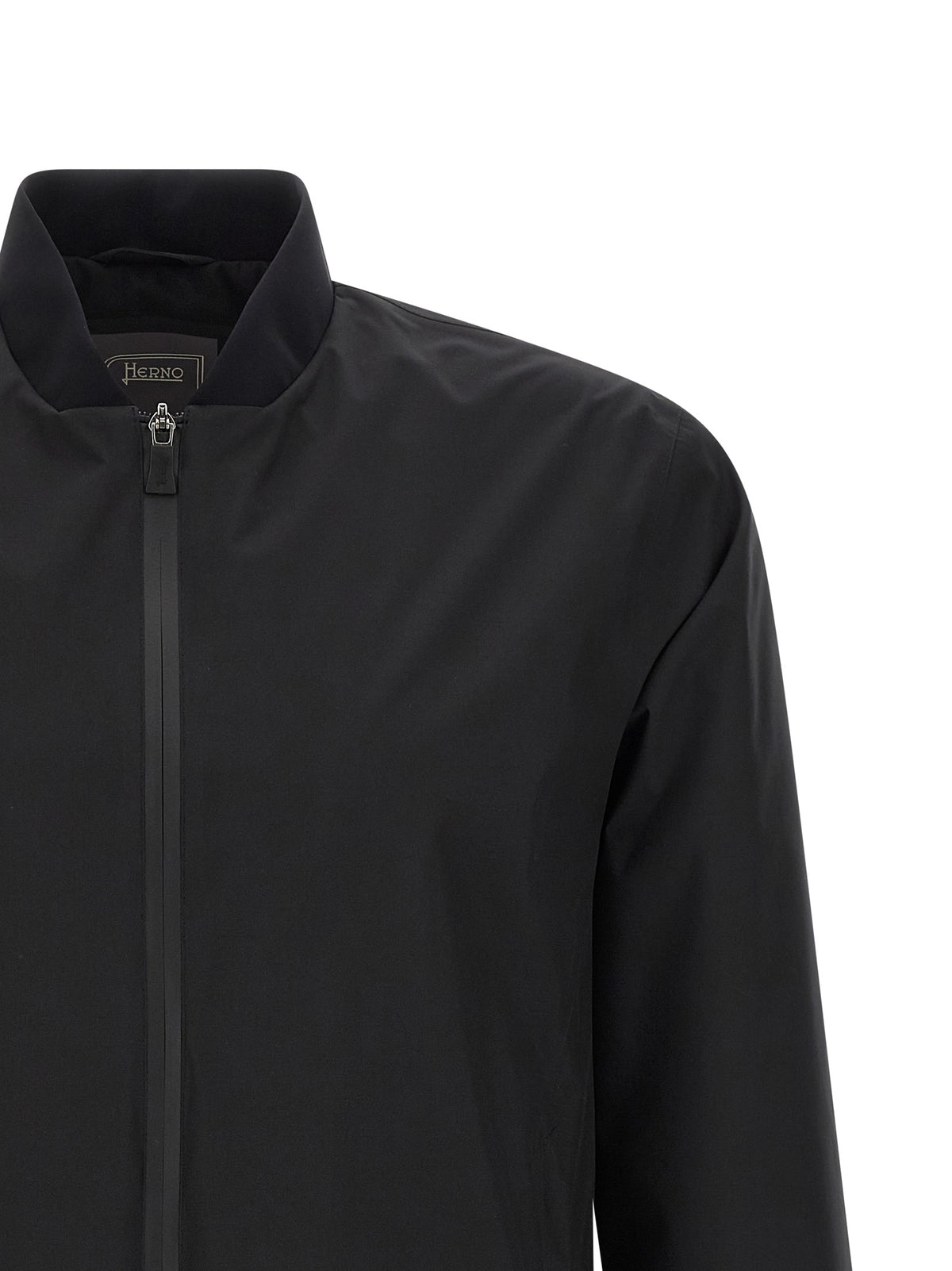 Herno Black Polyester Bomber