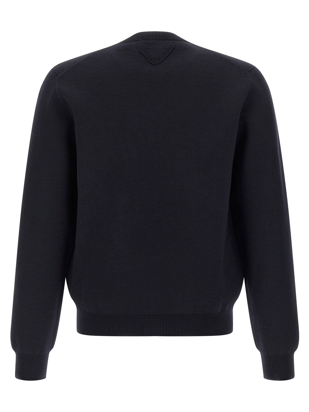 Prada Blue Virgin Wool Cardigan