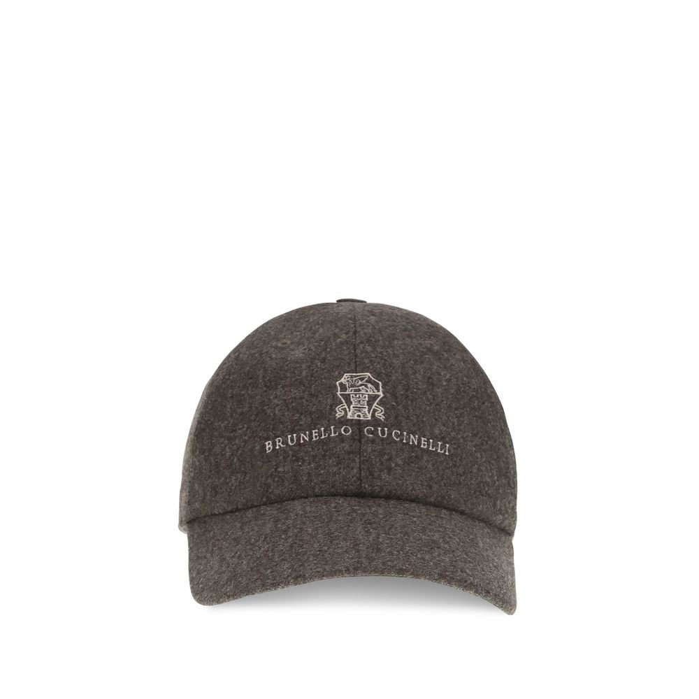 Brunello Cucinelli Brown Wool Oves Aries Cap (Baseball Hat)