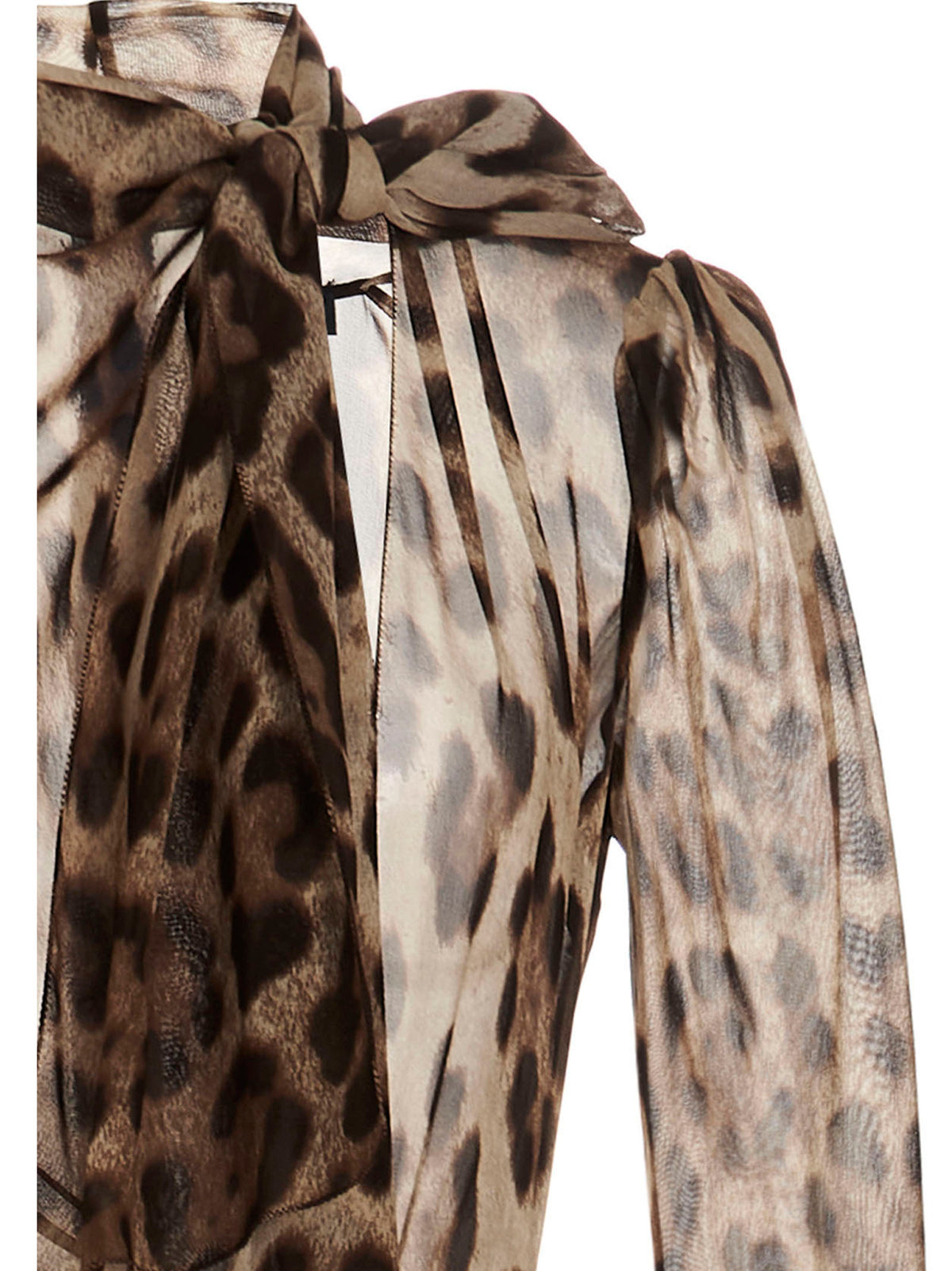 Dolce & Gabbana Brown Silk Casual Dress