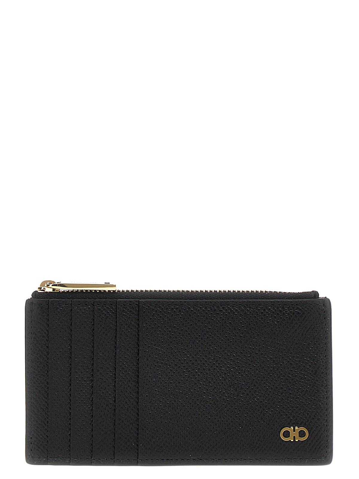 Ferragamo Black Calfskin Cardholder