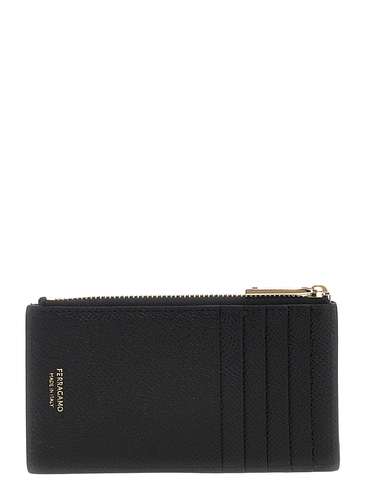 Ferragamo Black Calfskin Cardholder
